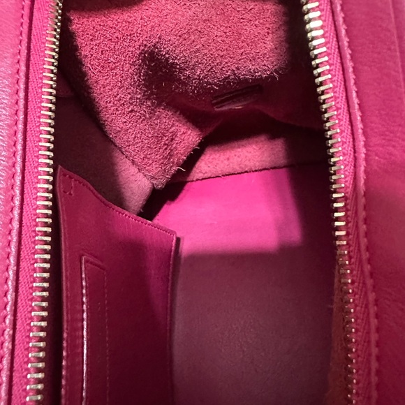 SAINT LAURENT ❤️🌟PINK LEATHER SATCHEL⭐️ - Picture 11 of 15